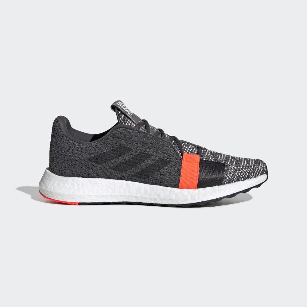 Adidas Men's Senseboost Go Running Shoes Grey/Black/Red Ireland G26942